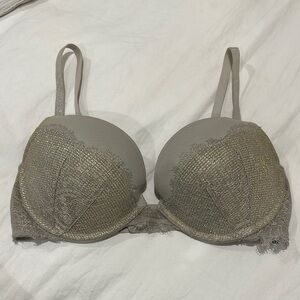 MOVING SALE Victorias Secret Dream Angels Silver Push-up Bra